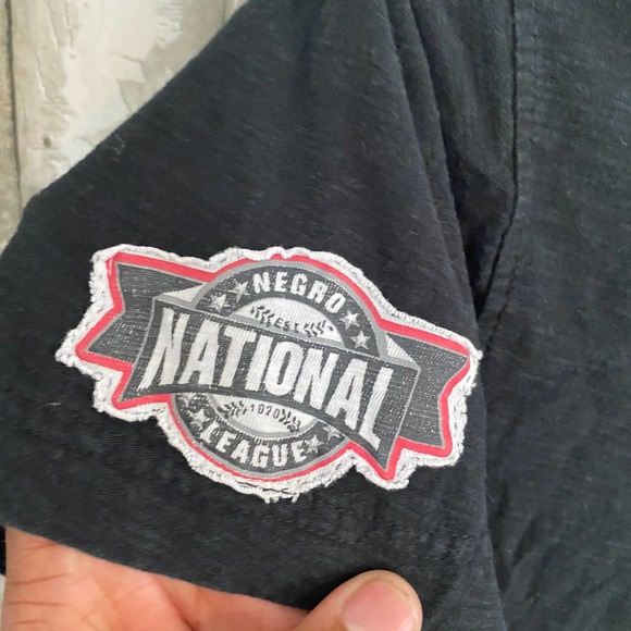 K C Monarchs national negro league baseball black t-shirt S - Picture 7 of 7